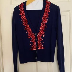 J.Crew wool embellished cardigan